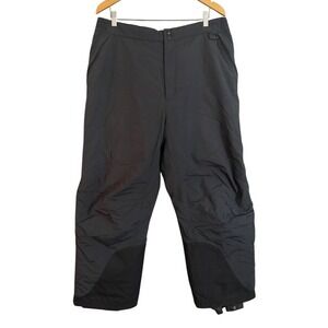 Vintage LLBean Mens XL Insulated Ski Snow Pants Black Waterproof Durable